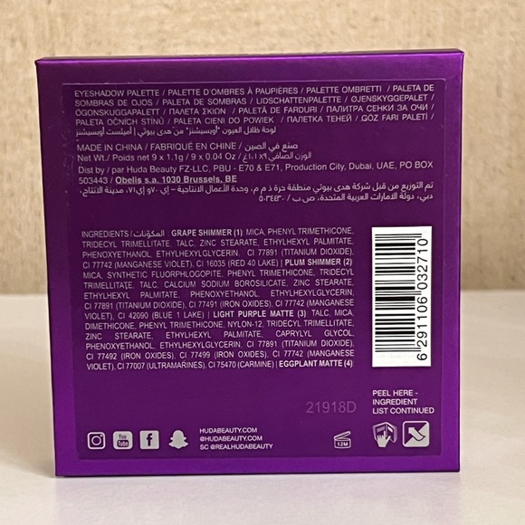 Huda Beauty Amethyst Obsessions Palette - Picture 2 of 5